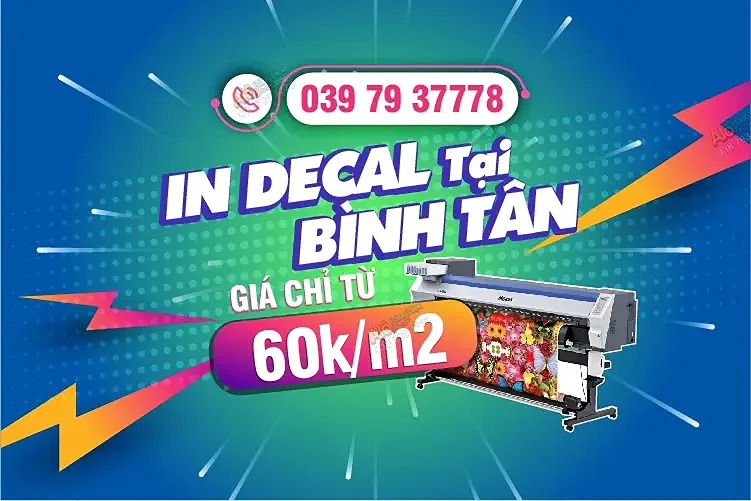 In Decal Giá Tốt Chất Lượng Cao Tại Bình Tân